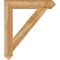 Ekena Millwork Traditional Arts & Crafts Rough Sawn Bracket, Western Red Cedar, 6"W x 38"D x 44"H BKT06X38X44TRA03RWR - alternate 3